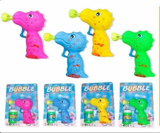 Obrázek z Bublifuk dino pistolka 12cm, 4dr na kartě 